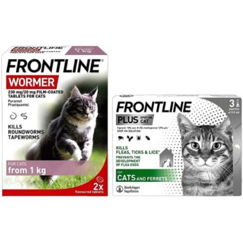 Frontline Wormer Tablets and Frontline Plus Spot-On-Cat Pipettes