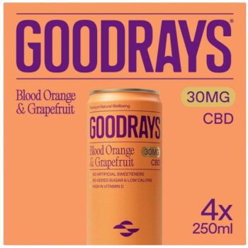 Goodrays Natural CBD Blood Orange Grapefruit Drink (4 x 250ml)