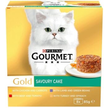 Gourmet Gold Savoury Cake Wet Adult Cat Food Meat And Vegetables