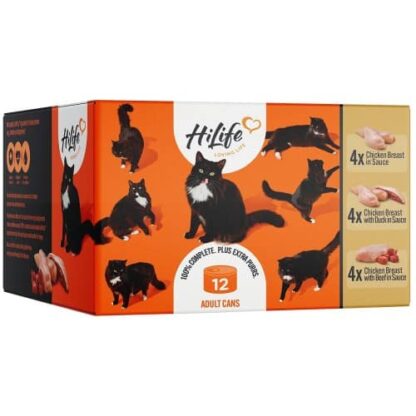 HiLife It's Only Natural Luxury Cat Food Meat Selection (12 x 70g)