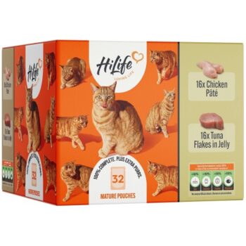 HiLife It's only Natural The Big Mature One in Jelly Wet Cat Food (32 x 70g)