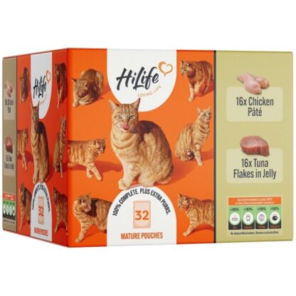 HiLife It's only Natural The Big Mature One in Jelly Wet Cat Food (32 x 70g)