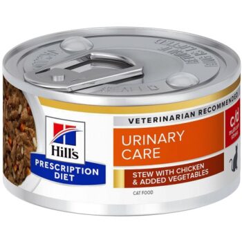 Hill's Prescription Diet C D Stress Urinary Care Wet Cat Food Chicken Stew (24 x 82g)
