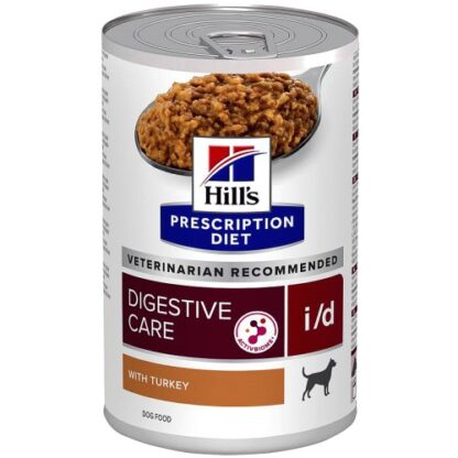 Hill's Prescription Diet I D Digestive Care Wet Adult Dog Food Turkey Cans (12 x 360g)
