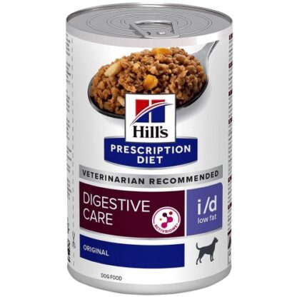 Hill's Prescription Diet I D Low Fat Digestive Care Wet Adult Dog Food Can (12 x 360g)