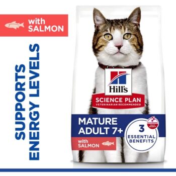 Hill's Science Plan Mature Adult Dry Cat Food With Salmon (1.5kg)