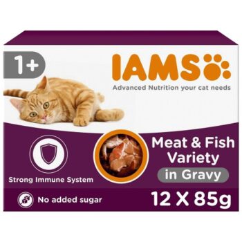 Iams Delights Adult Land & Sea Collection in Gravy Multipack (12 x 85g)
