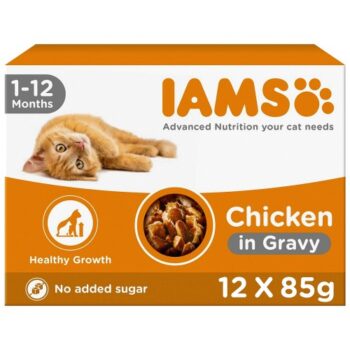 Iams Delights Kitten Chicken in Gravy Multipack (12 x 85g)
