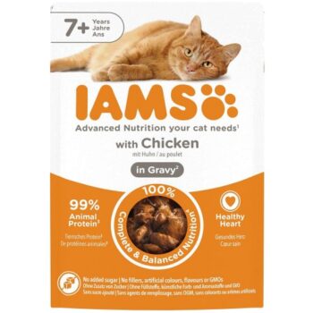 Iams Delights Senior Chicken in Gravy Pouch (85g)