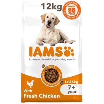Iams Large Breed Dry Senior Dog Food Chicken (12kg)