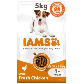 Iams Small Medium Dry Adult Dog Food Chicken (5kg)
