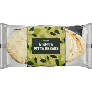Iceland 6 White Pitta Breads (360g)