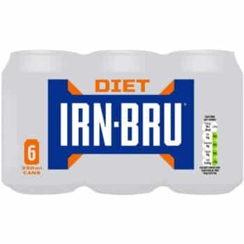 IRN-BRU Sugar Free Soft Drink Cans (6 x 330ml)