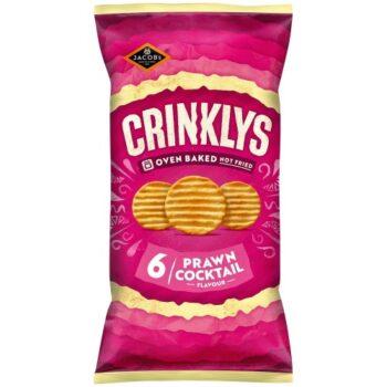 Jacob's Crinklys Prawn Cocktail Flavour (6 x 23g)