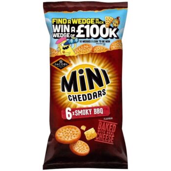Jacob's Mini Cheddars Smoky BBQ Multipack Baked Snacks
