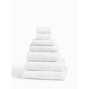 John Lewis Ultra Soft Cotton Face Cloth (Set of 2) White (2)