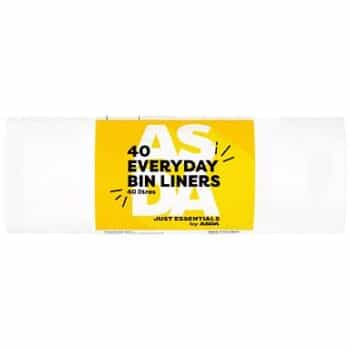 JUST ESSENTIALS by ASDA Just Essentials 40 Everyday Bin Liners (40 Litre)