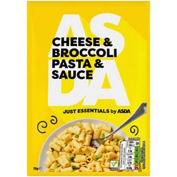 JUST ESSENTIALS by ASDA Just Essentials Cheese & Broccoli Pasta & Sauce (110g)