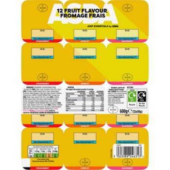 JUST ESSENTIALS by ASDA Just Essentials Fromage Frais (12 x 50g, 600g)