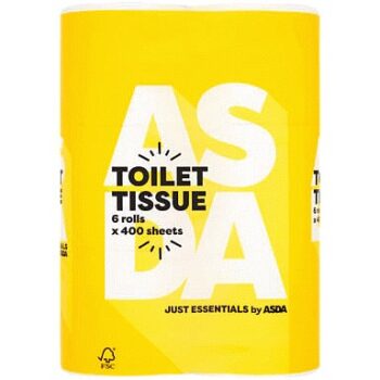 JUST ESSENTIALS by ASDA Just Essentials Toilet Tissue 6 Rolls