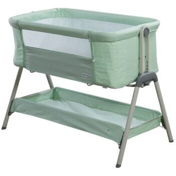 Kinder Valley Snoozie Bedside Crib Misty Jade
