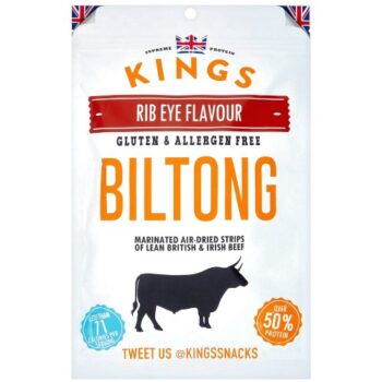 Kings Elite Snacks Rib Eye Biltong Titan Pack (300g)