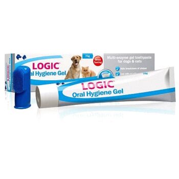 Logic Oral Dental Hygiene Gel For Dogs And Cats With Finger Brush (70g)