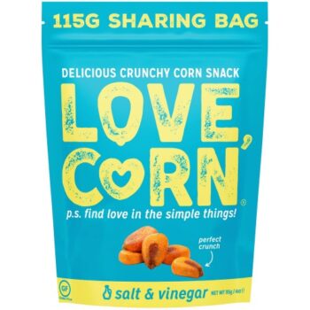 Love Corn Premium Crunchy Corn Salt & Vinegar Snack (115g)