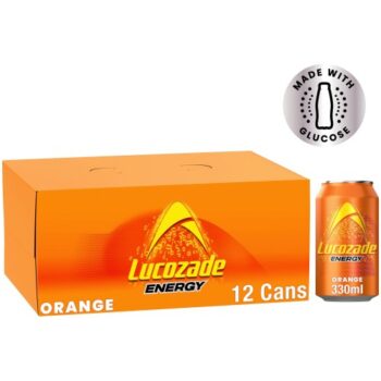 Lucozade Orange Energy Drink Multipack (12 x 330ml)
