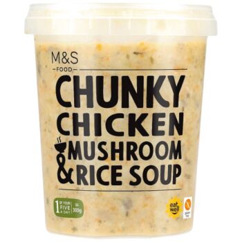 M&S Chunky Chicken Mushroom & Rice Soup (600g)