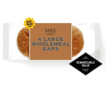 M&S Large Wholemeal Baps