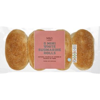 M&S Mini White Submarine Rolls