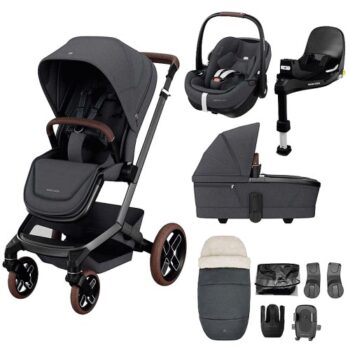 Maxi-Cosi Fame 9 Piece Premium Bundle Twillic Graphite