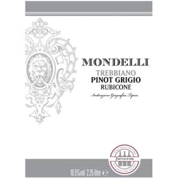 Mondelli Pinot Grigio White Wine (225cl)