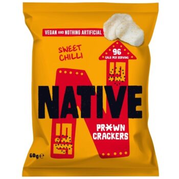 Native Snacks Vegan Prawn Crackers Sweet Chilli Sharing Bag (60g)