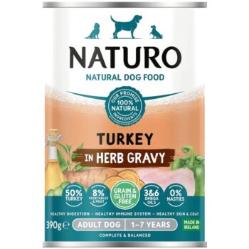 Naturo Turkey with Cranberries Broccoli & Carrot (390g)