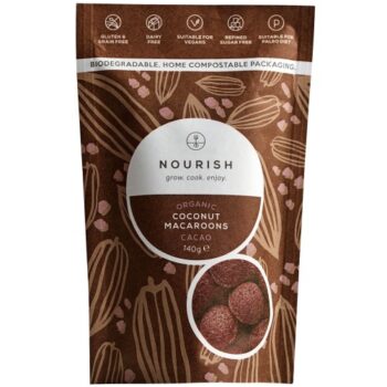 Nourish Organic Cacao Coconut Macaroons (140g)