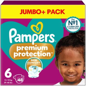 Pampers Active Fit Size 6 48 Nappies 13kg+ Jumbo+ Pack (48)