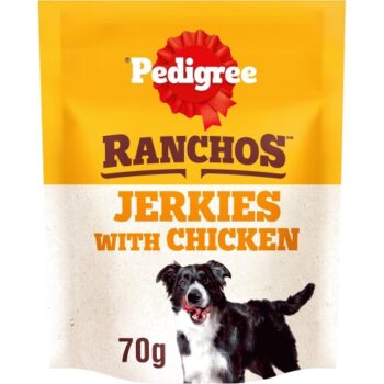 Pedigree Ranchos Jerkies Dog Food Treat with Chicken (70g)