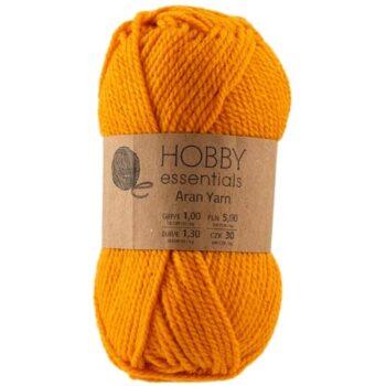 Pepco Hobby Essentials Knitting Aran Yarn Mustard (50g)