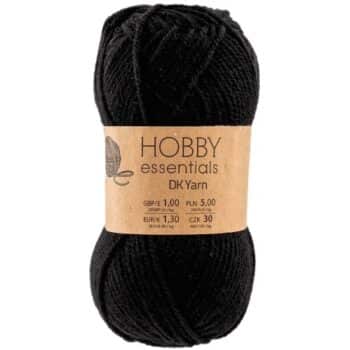 Pepco Hobby Essentials Knitting DK Yarn Black (50g)