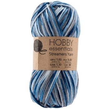 Pepco Hobby Essentials Knitting Streamers Yarn Blue (50g)