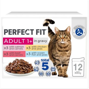 Perfect Fit Advanced Nutrition Adult Cat Food Pouches Mixed in Gravy (12 x 85g)
