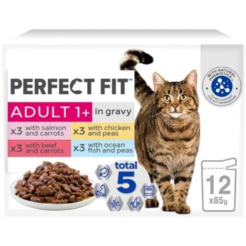 Perfect Fit Advanced Nutrition Wet Adult Cat Food Mixed In Gravy Pouches