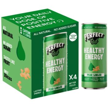 Perfect Ted Natural Energy Pear Ginger (4 x 250ml)