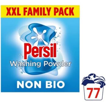 Persil Non Bio Fabric Cleaning Washing Powder 77 Wash XXL Family Pack 3.85 kg (3.9kg)