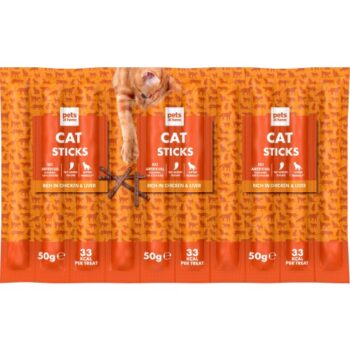 Pets At Home Cat Treat Sticks Rich In Chicken And Liver