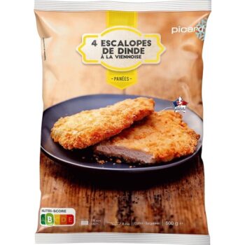 Picard Breaded Turkey Breast Slices (4 x 125g)