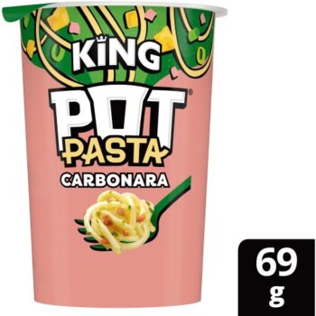 Pot King Pot Pasta Creamy Carbonara Instant Hot Snack (69g)