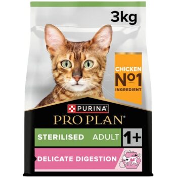 Pro Plan Sterilised Delicate Digestion Adult Dry Cat Food Chicken (3kg)